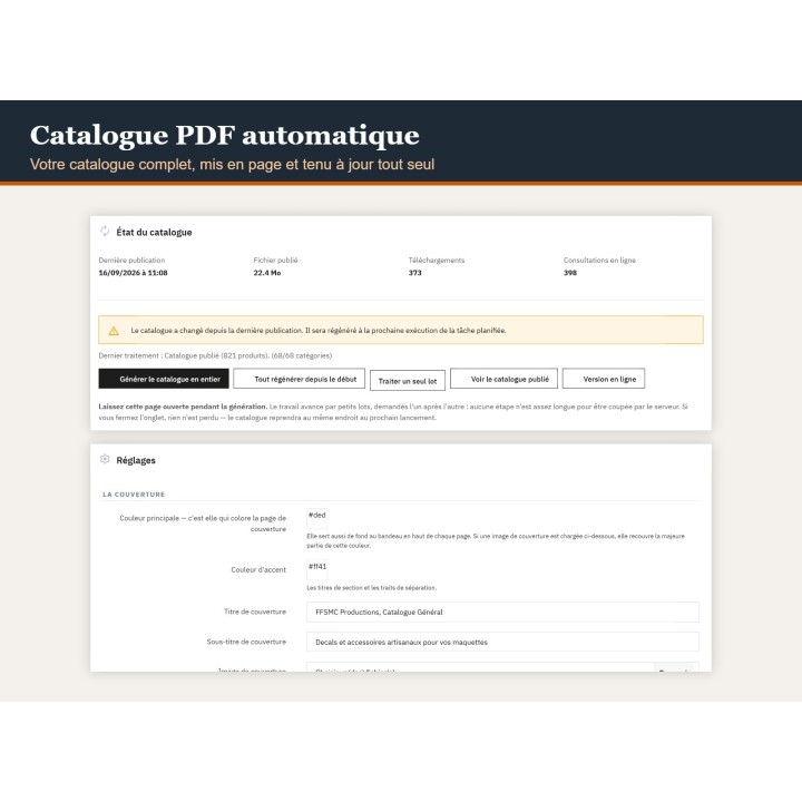 PDF catalogue and page-flip for PrestaShop — FFSMC